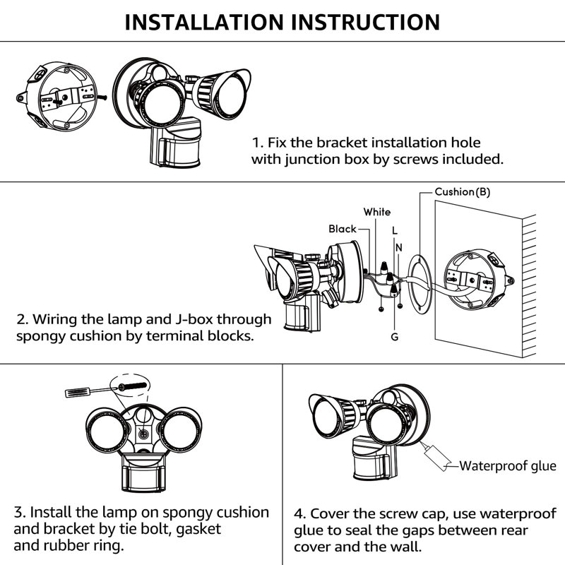 Motion Sensor Light Wiring Diagram Security Light - Wiring Diagram